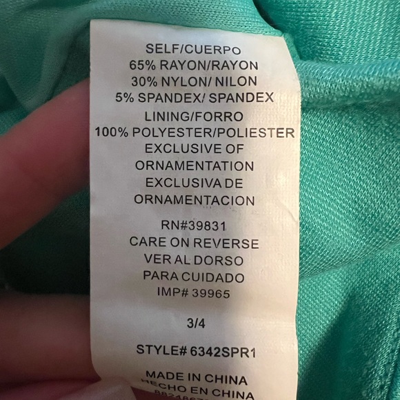 Turquoise flare dress - Picture 3 of 3